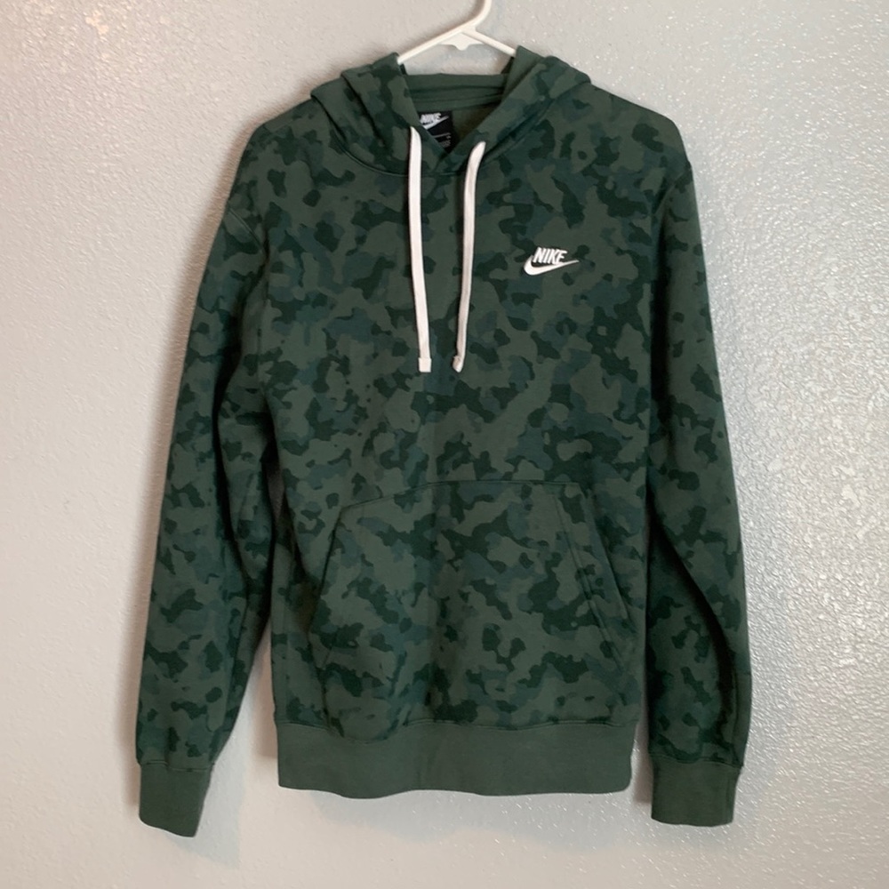 Nike Green Camo Hoodie